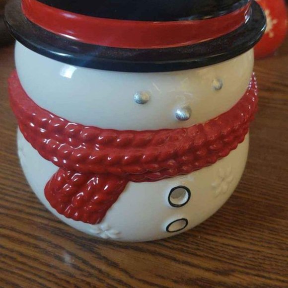 Yankee Candle Christmas Holiday Snowman Luminary Tealight Candle Holder - Picture 9 of 10